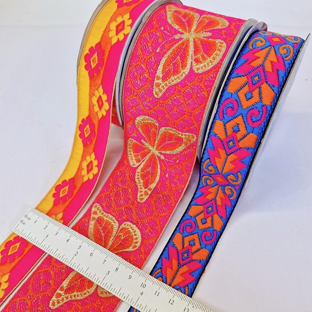 Assorted Vintage Jacquard Ribbons (PACK OF 3)