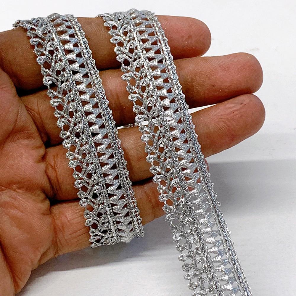 20mm Knitted Decorative Ribbon, shown on white cotton